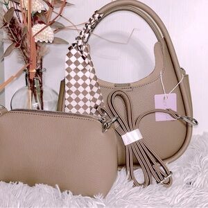 Elegant Tan Women's Bag Set